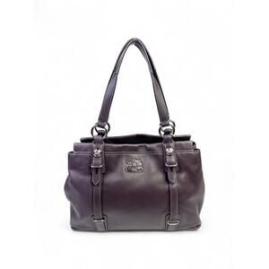 Coach Vintage Madison Mia Plum Purple Leather Tote Bag